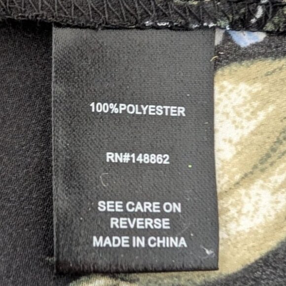 Torrid Floral Sheer Tunic Womens Size 3X Black Hi Low Button Front V Neck Shirt - Picture 7 of 15